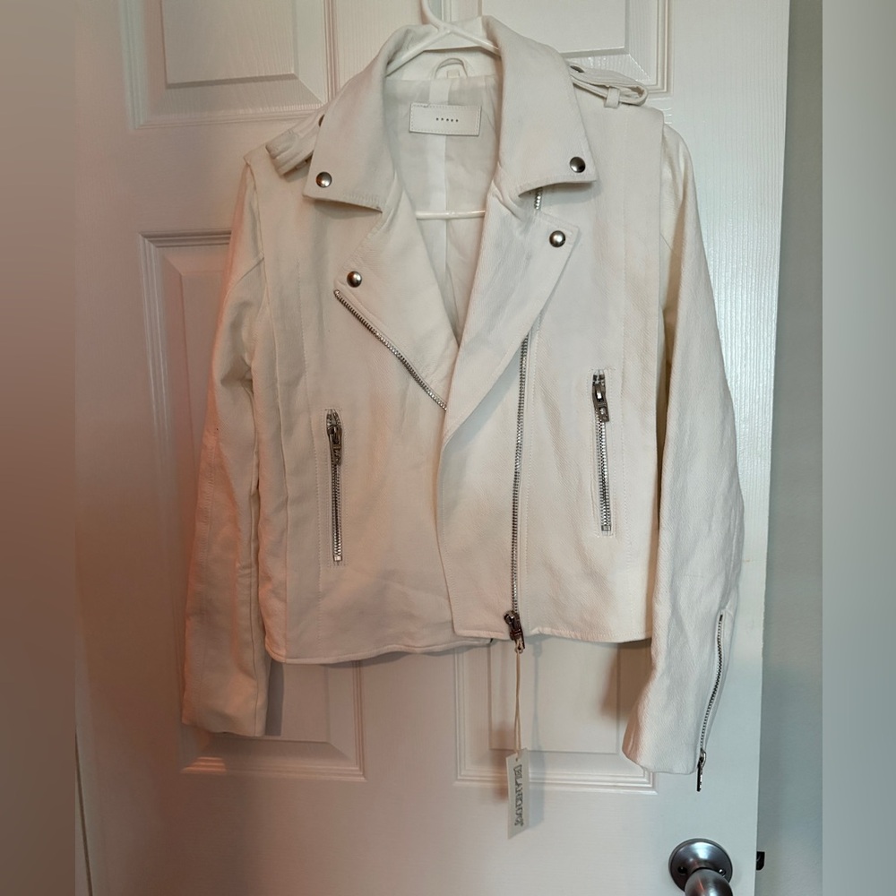 Blank NYC White Jacket with Silver Accents